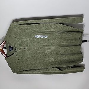 Dockers Mens Green Long Sleeve Pullover Top Size XXL NWT